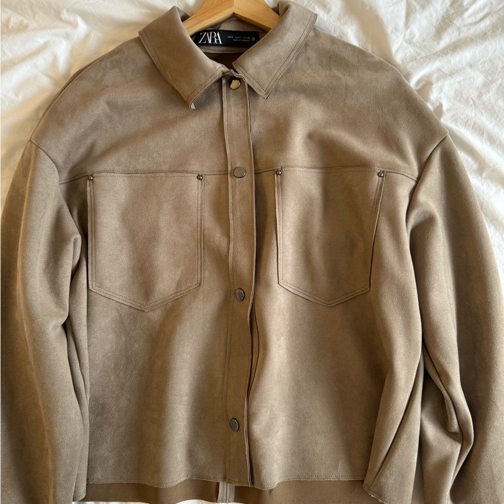 Zara Faux Suede Jacket
